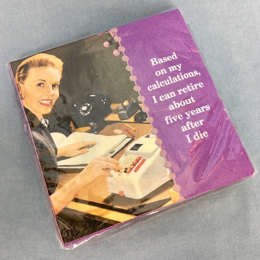 Retirement Beverage Paper Napkins